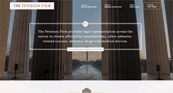 Desktop Screenshot of petersonfirm.com