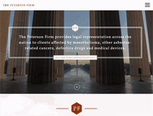 Tablet Screenshot of petersonfirm.com