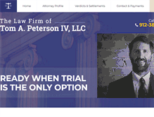 Tablet Screenshot of petersonfirm.net